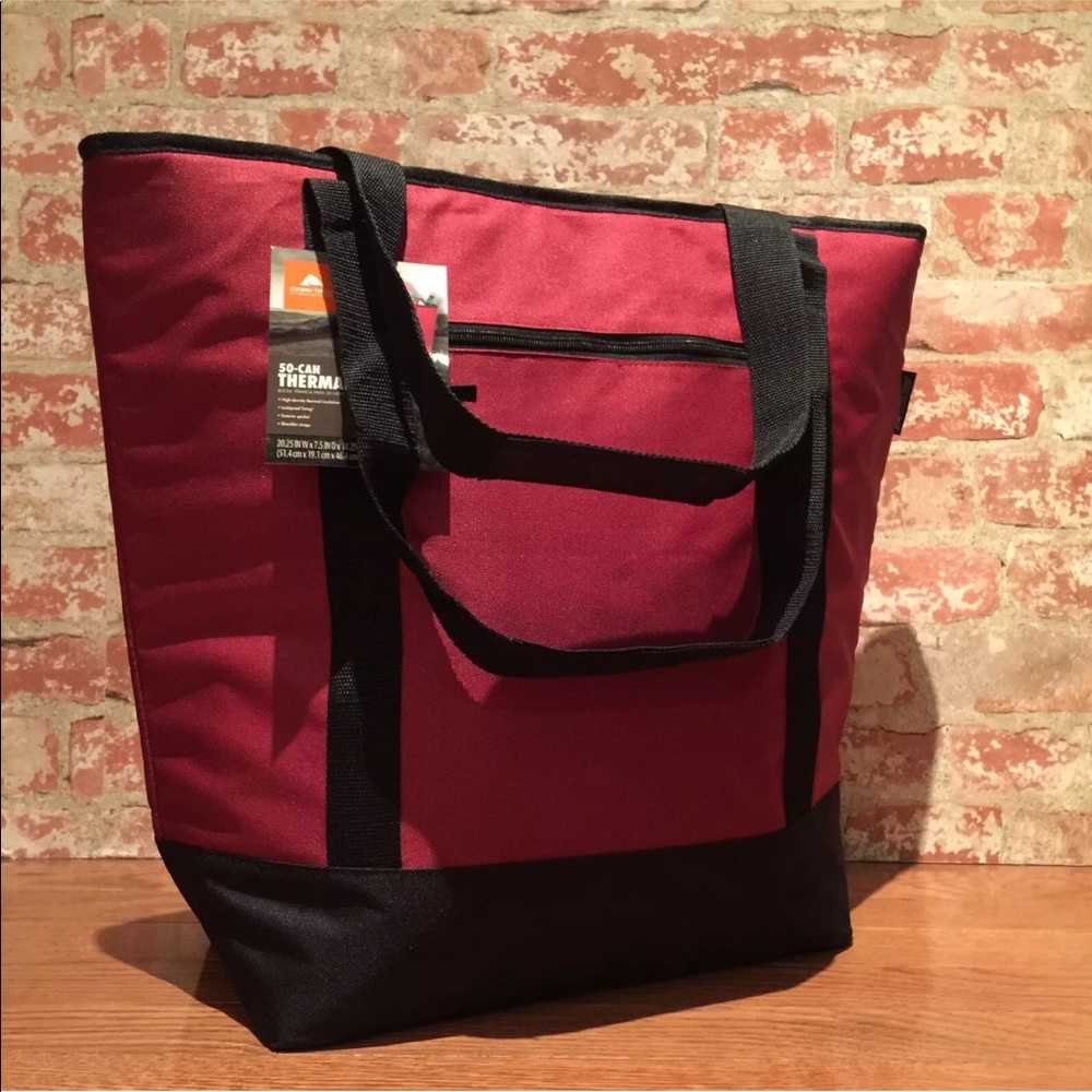 Ozark Trail 50 Can Thermal TOTE bag- Red Color